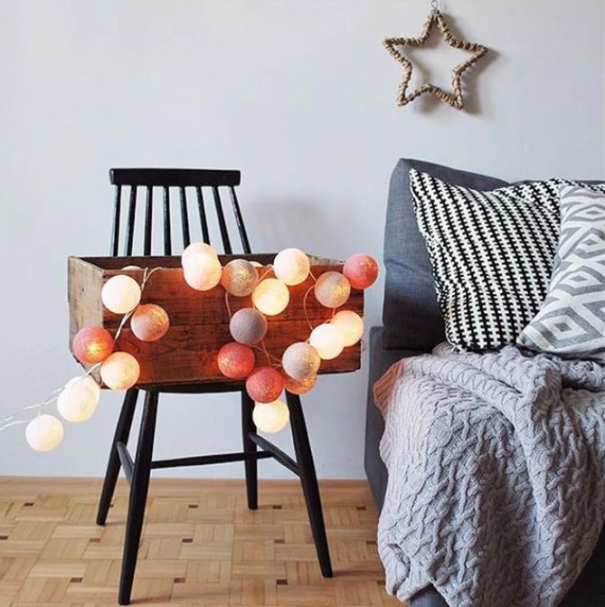 Junips | Ballton - Cotton glowing ball swing | Various color combinations