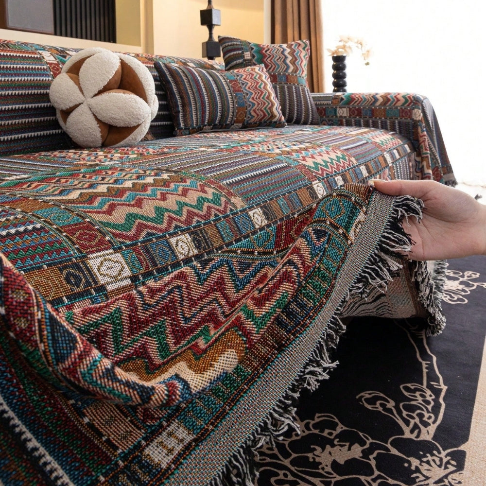Junips | Aurora Stripes Boho Sofa Cover
