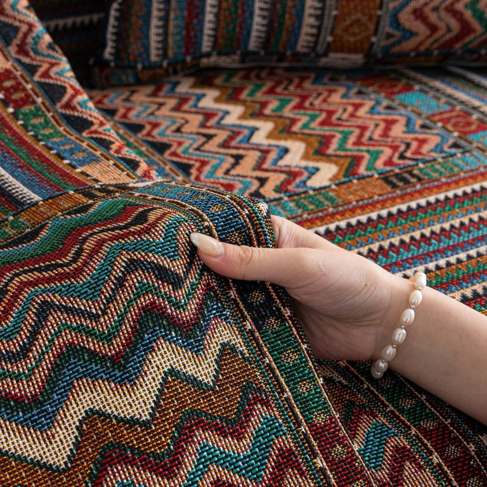 Junips | Aurora Stripes Boho Sofa Cover