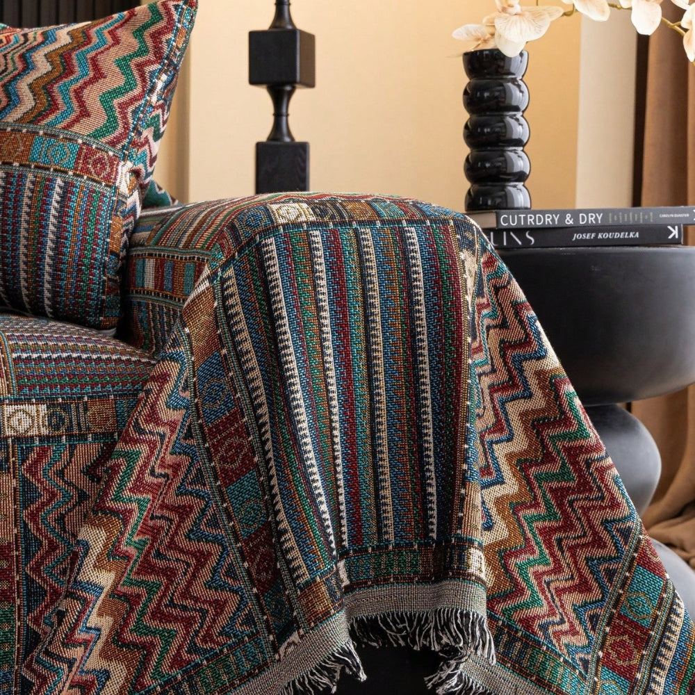 Junips | Aurora Stripes Boho Sofa Cover