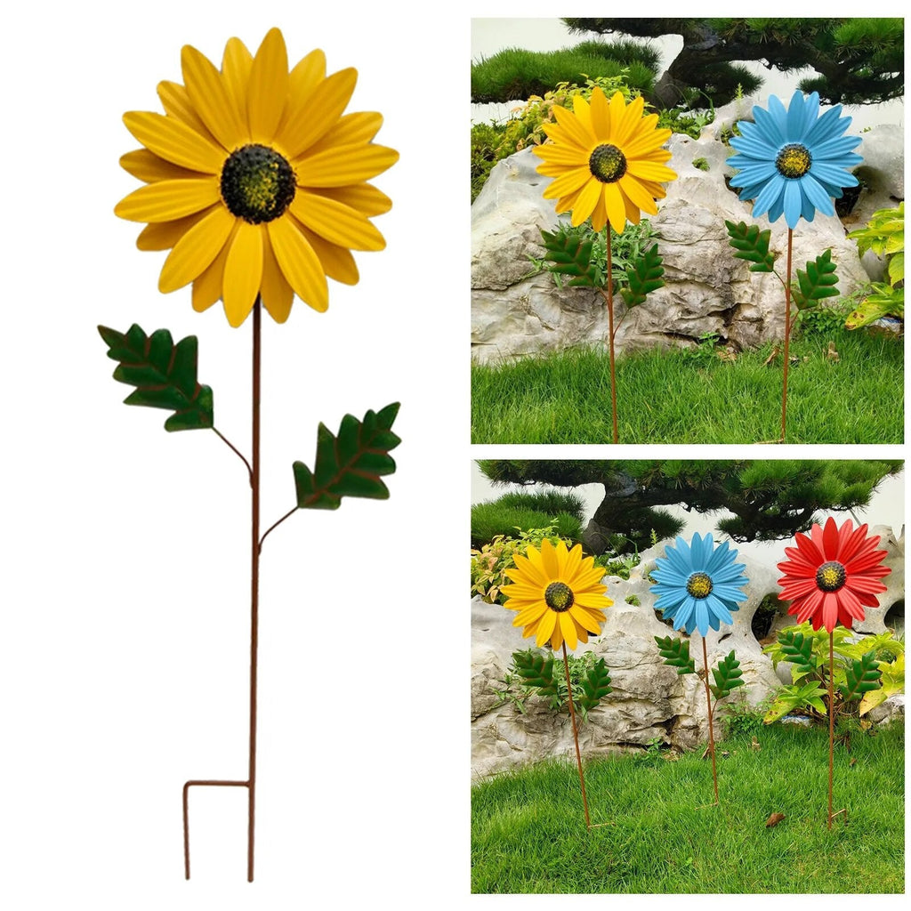 Junips | Whimsical Wind: Colorful Metal Windmill Decoration