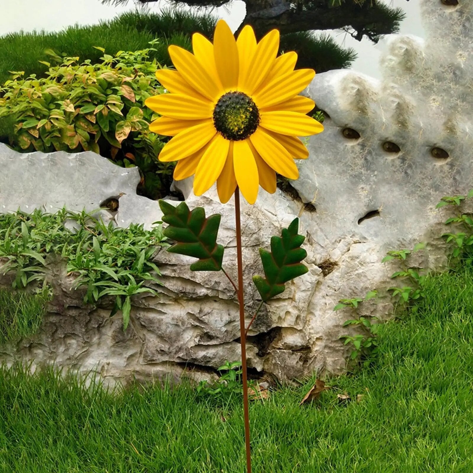 Junips | Whimsical Wind: Colorful Metal Windmill Decoration