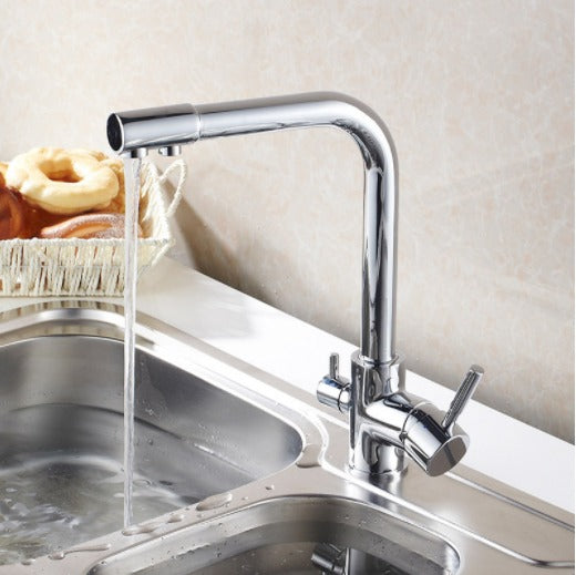 Junips | Filtered Water Kitchen Faucet Double Handle Faucet