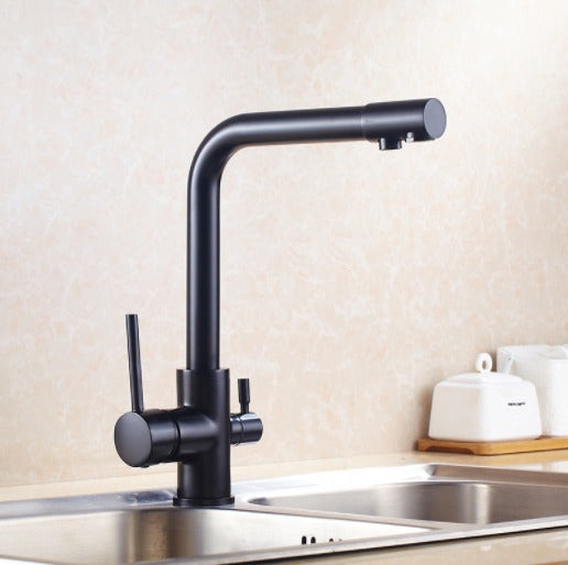Junips | Filtered Water Kitchen Faucet Double Handle Faucet