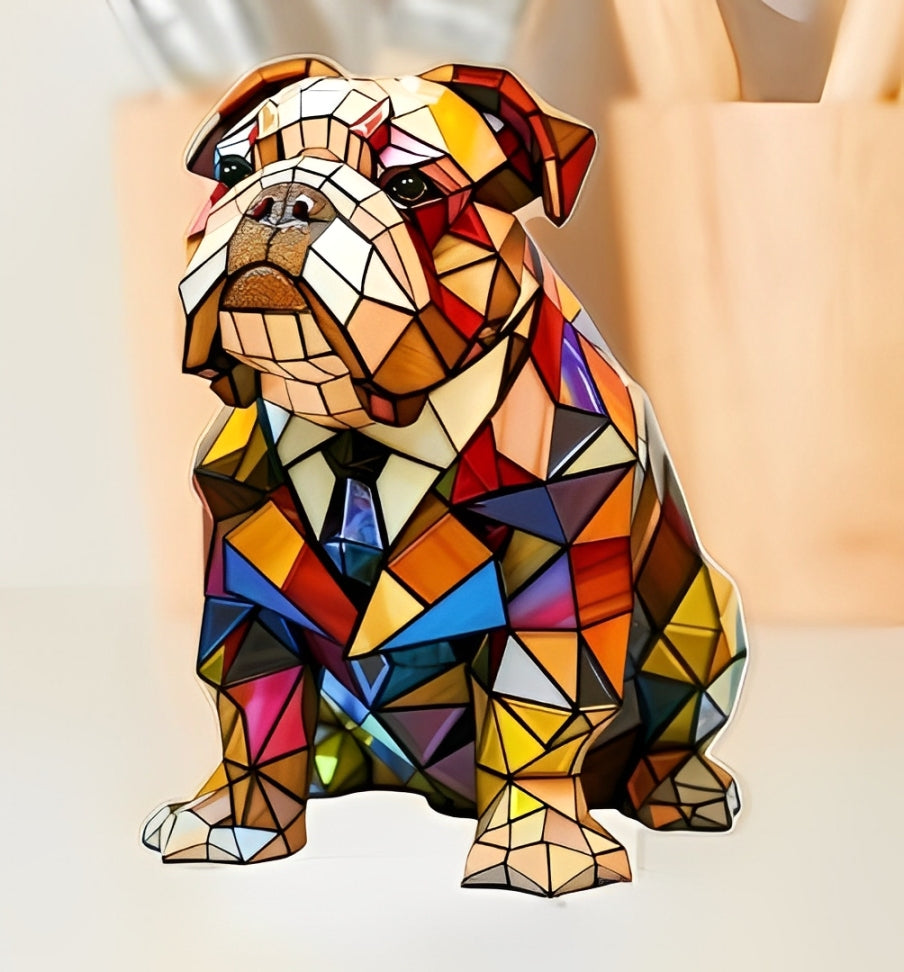 Junips | GlowPaw Dog Tribute Lamp – Handmade Acrylic Night Light for Dog Lovers (USB Powered)