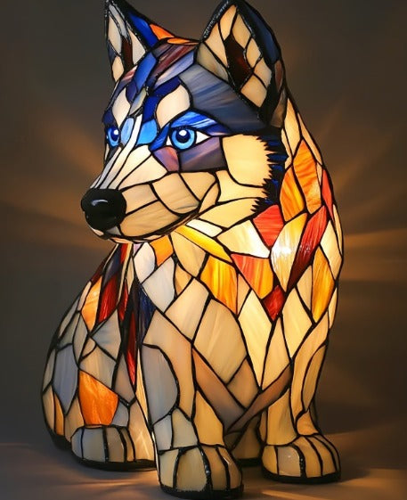 Junips | GlowPaw Dog Tribute Lamp – Handmade Acrylic Night Light for Dog Lovers (USB Powered)