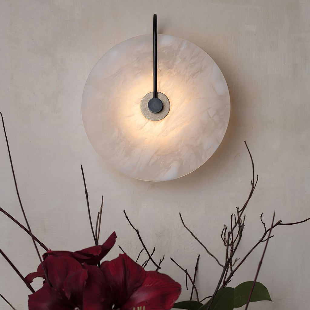 Junips | White Alabaster Wall Lamp