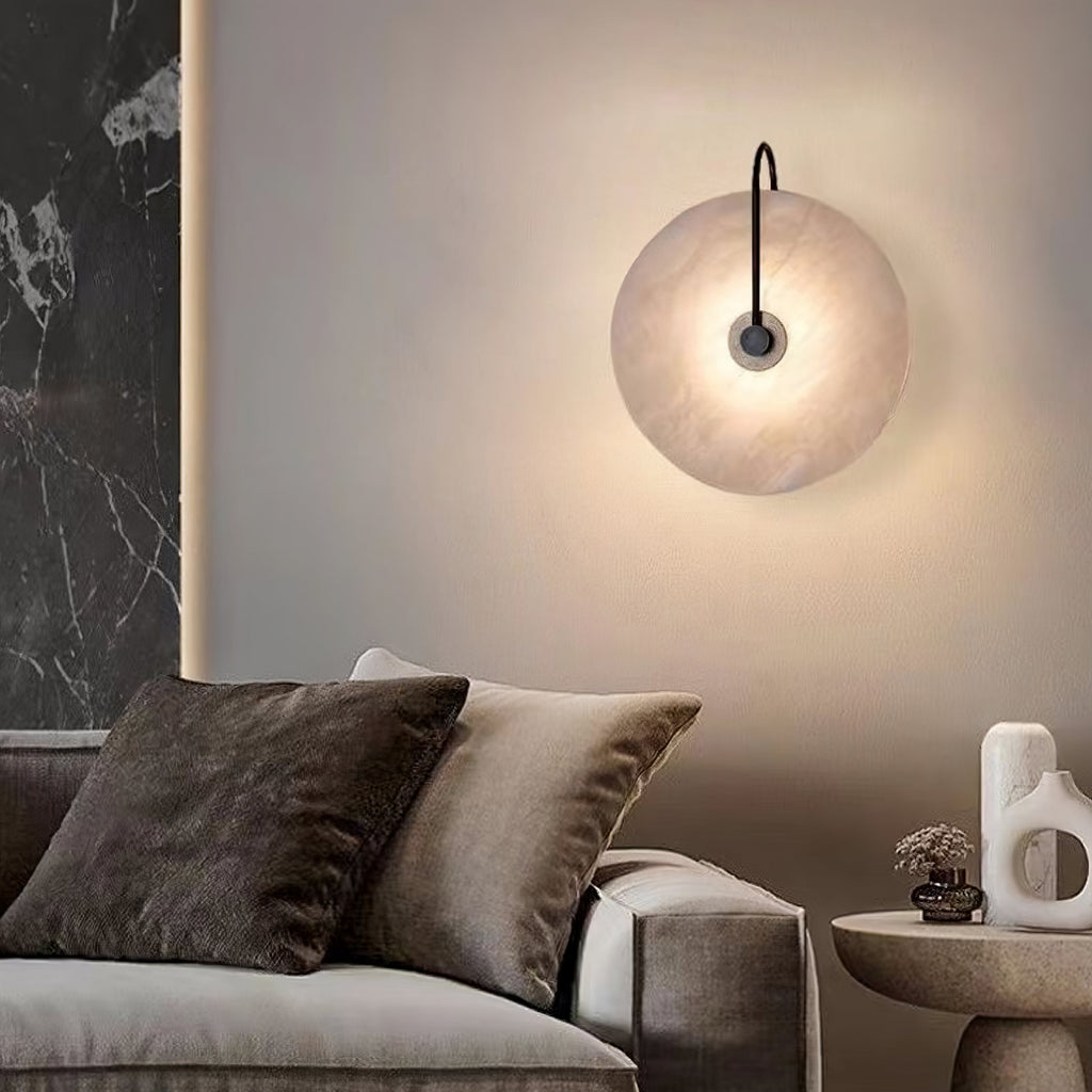 Junips | White Alabaster Wall Lamp