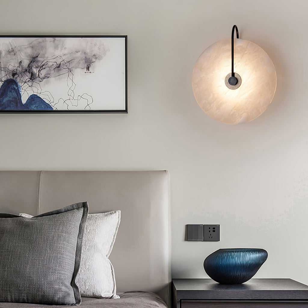 Junips | White Alabaster Wall Lamp