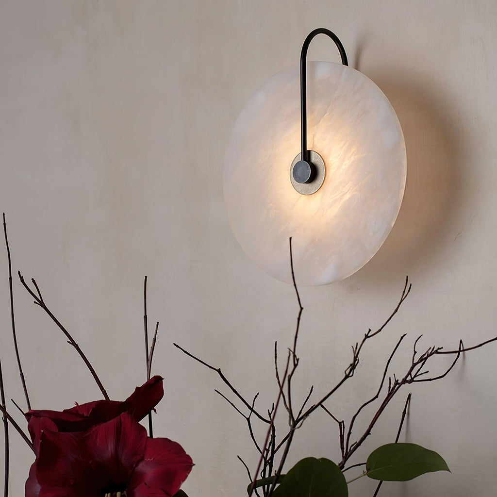 Junips | White Alabaster Wall Lamp