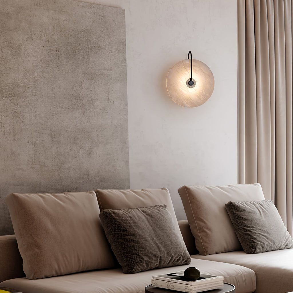 Junips | White Alabaster Wall Lamp