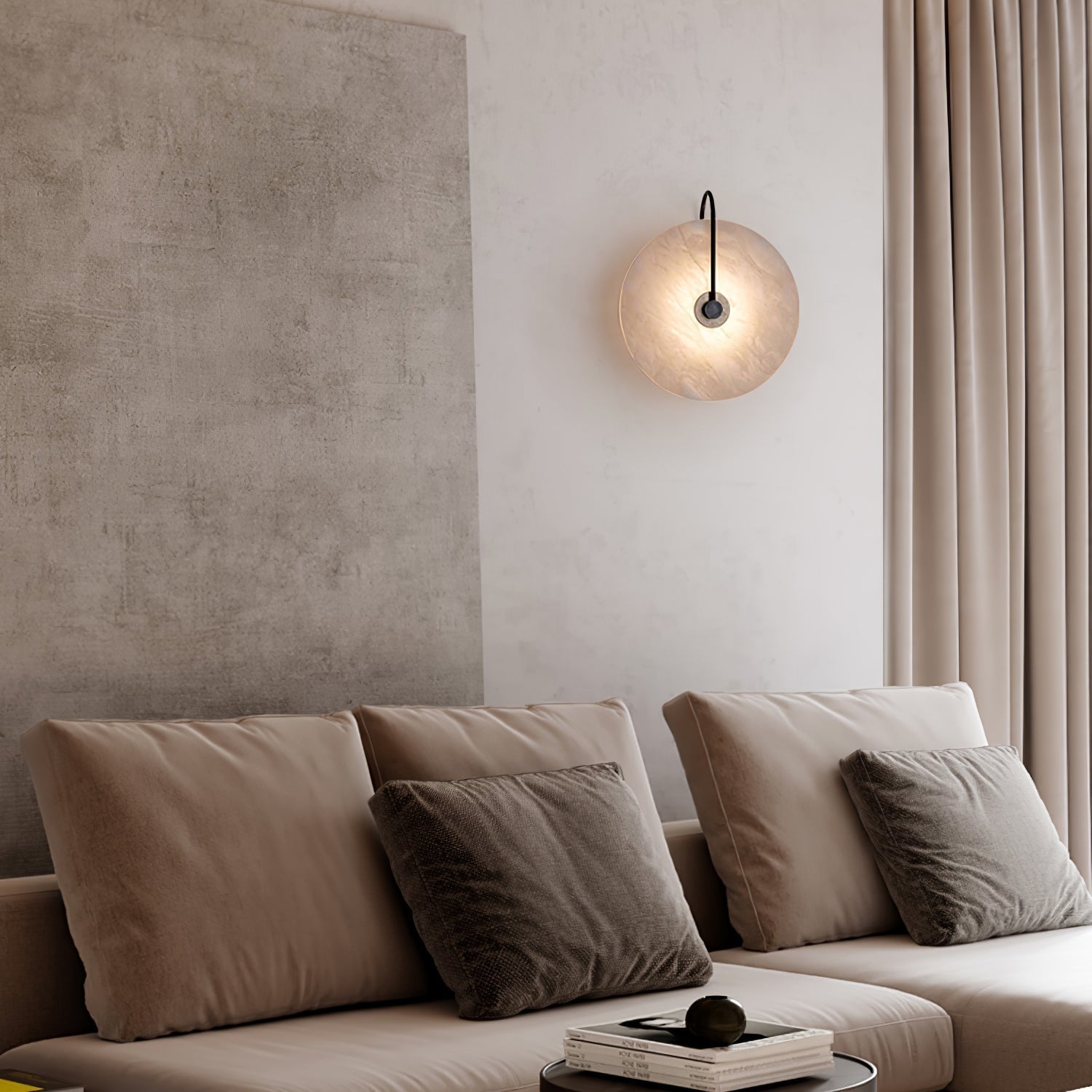 Junips | White Alabaster Wall Lamp