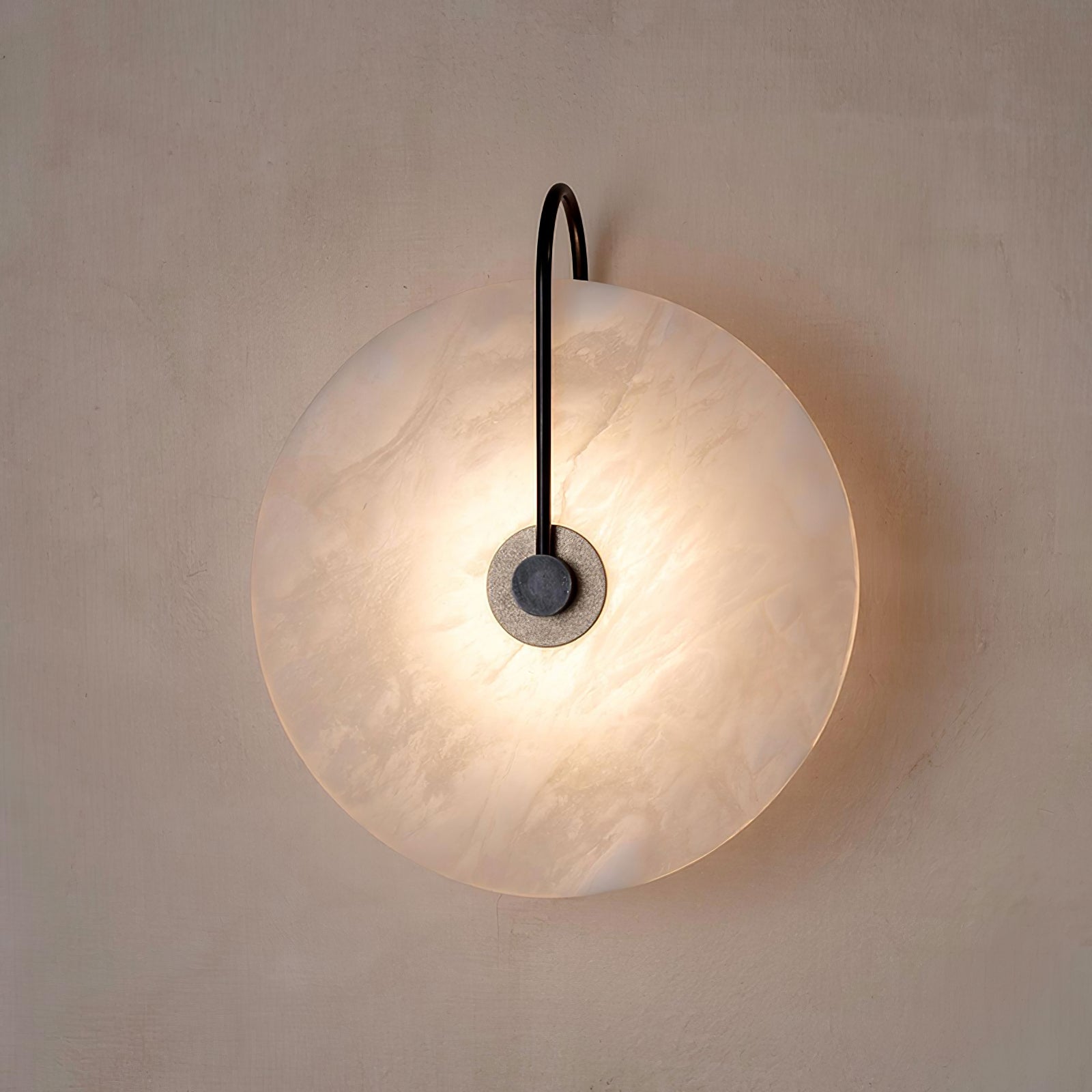 Junips | White Alabaster Wall Lamp