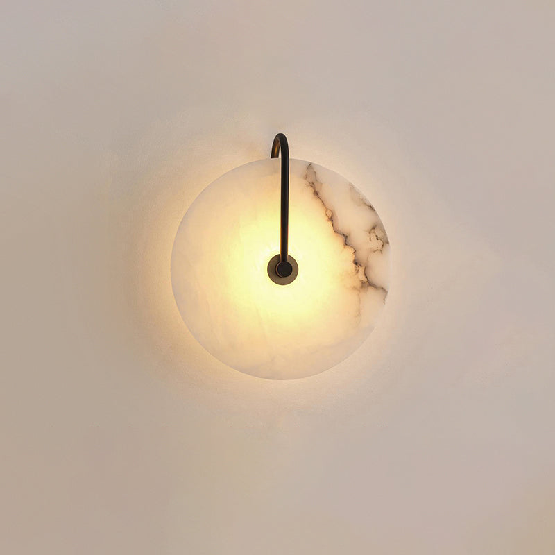 Junips | White Alabaster Wall Lamp