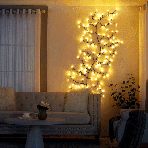 Junips | Wine LED Garden String Lights – 144 flexible LEDs with 8 modes for indoor and outdoor use