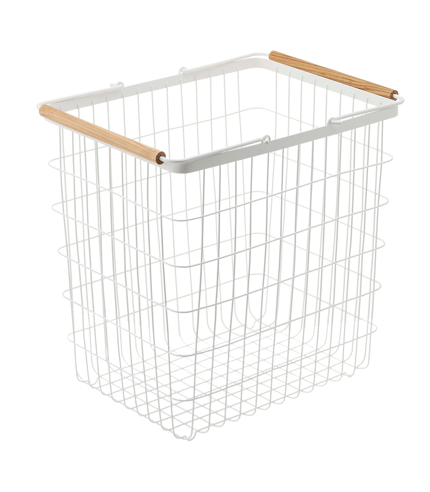 Junips | Wire basket - Two sizes - Steel + Wood