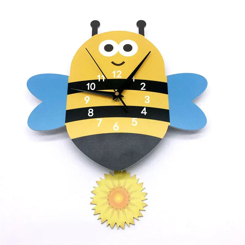 Junips | Wall Clock - ZooTime - Cute Animal Design - Perfect for Children's Room