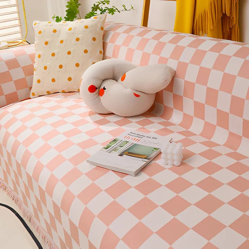 Junips | Checkerboard Anti-Scratch Sofa Cover