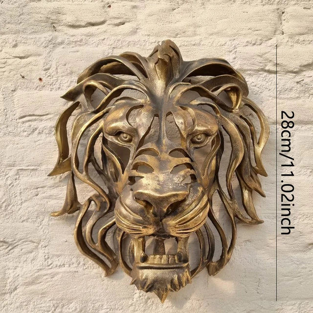 Junips | RegalRoar Lion - Lion Head Wall Sculpture