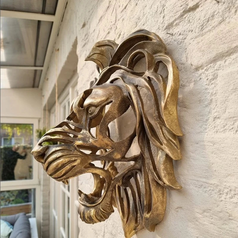 Junips | RegalRoar Lion - Lion Head Wall Sculpture