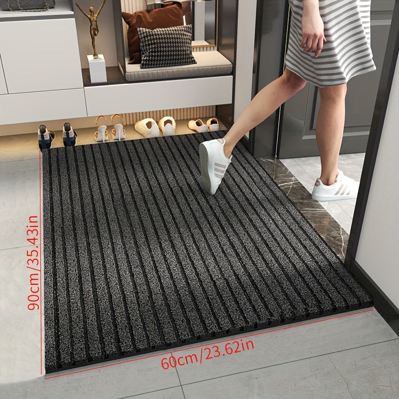 Junips | All-Season Weatherproof Doormat – Abrasion-Resistant Striped Doormat, Non-Slip, Stain and Fade Resistant, Low Profile Mat for Indoor and Outdoor