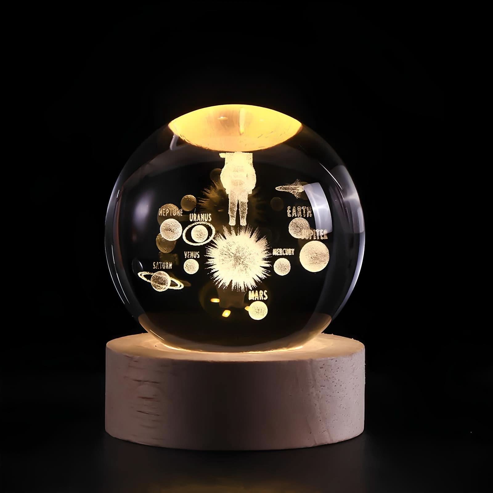Junips | Luminous Crystal Ball LED Night Light Decor