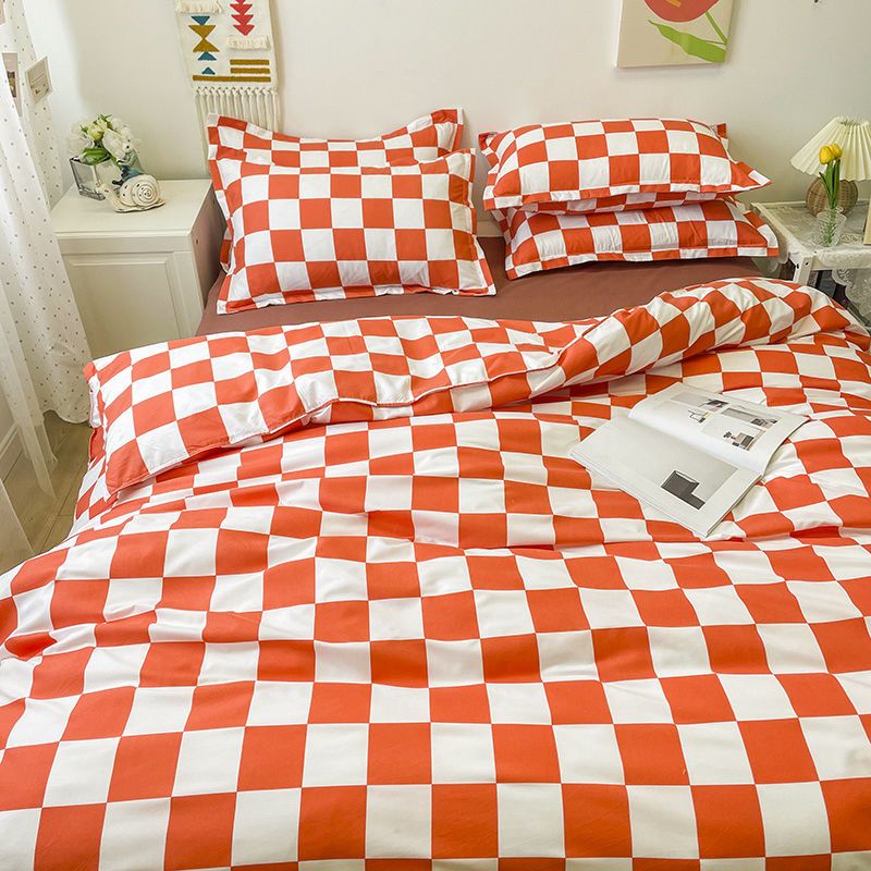 Junips | Abstract Chessboard Single Bed Linen Set