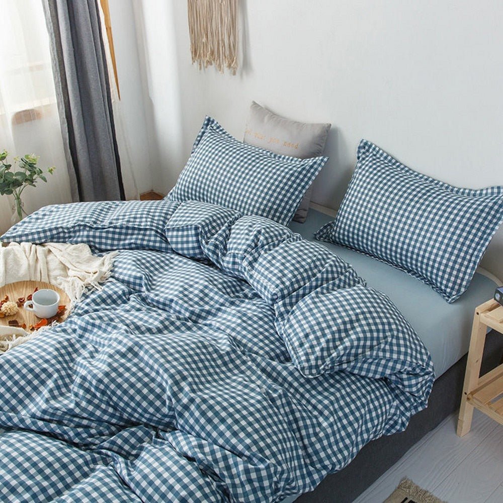 Junips | Abstract Chessboard Single Bed Linen Set