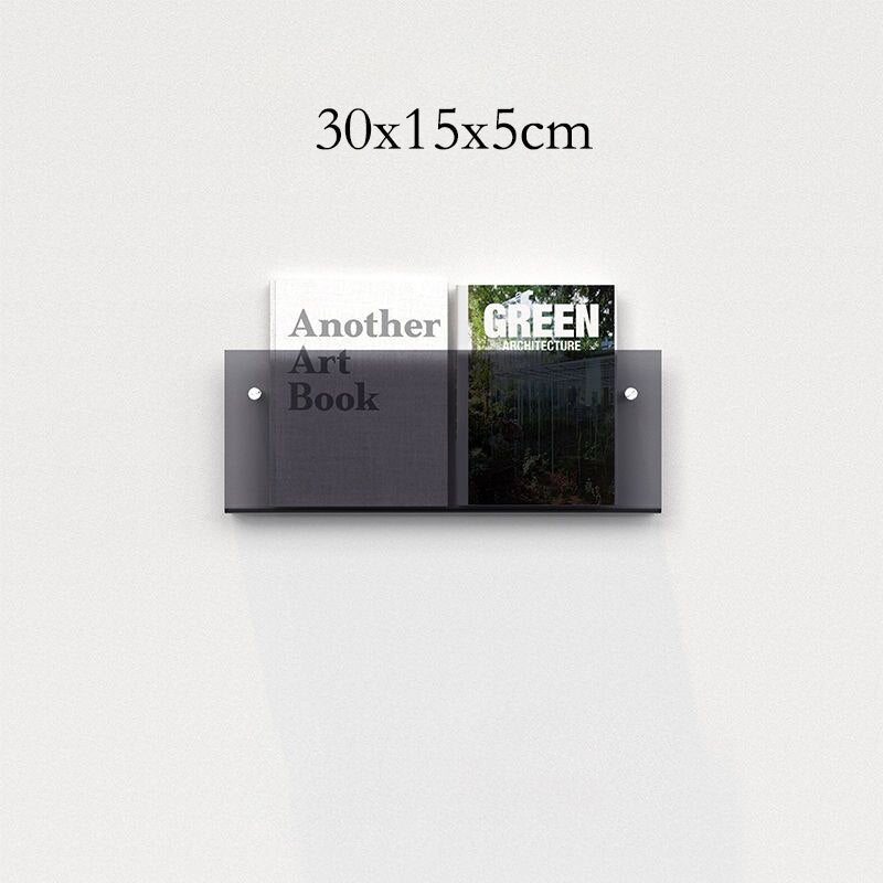 Junips | Acrylic Wall-mounted 'Floating' Magazine Holder