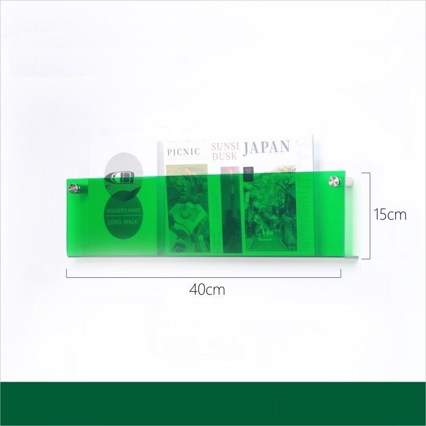 Junips | Acrylic Wall-mounted 'Floating' Magazine Holder