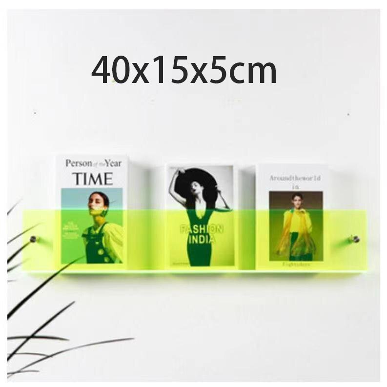 Junips | Acrylic Wall-mounted 'Floating' Magazine Holder