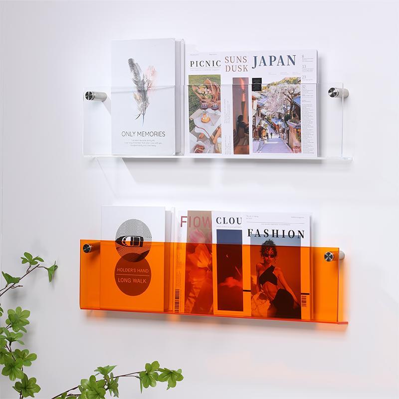 Junips | Acrylic Wall-mounted 'Floating' Magazine Holder