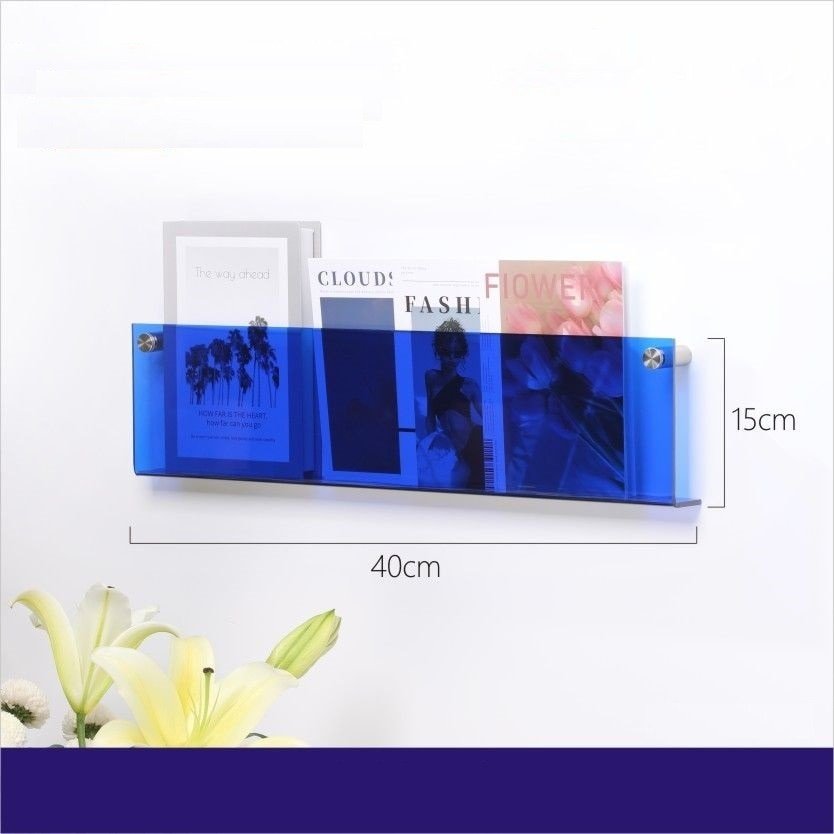Junips | Acrylic Wall-mounted 'Floating' Magazine Holder