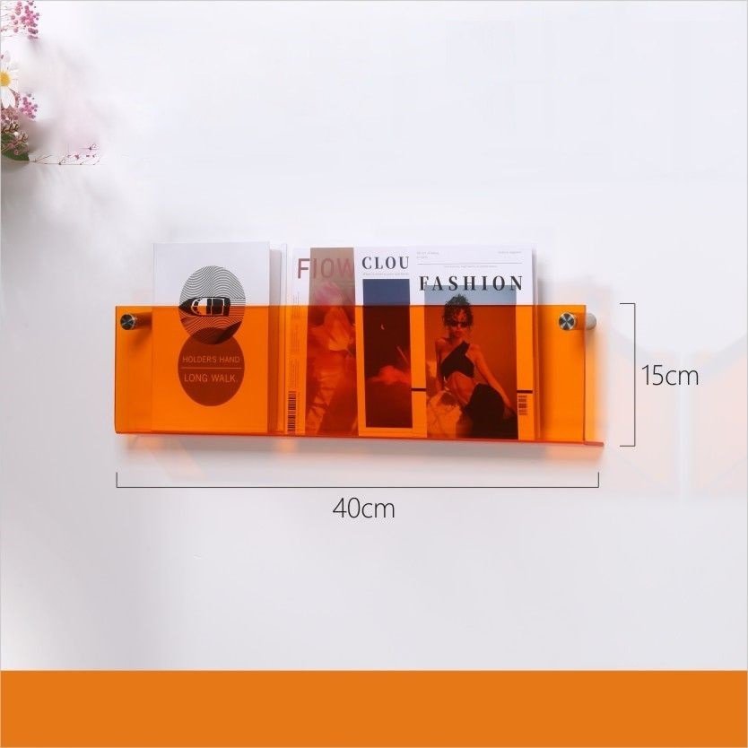 Junips | Acrylic Wall-mounted 'Floating' Magazine Holder
