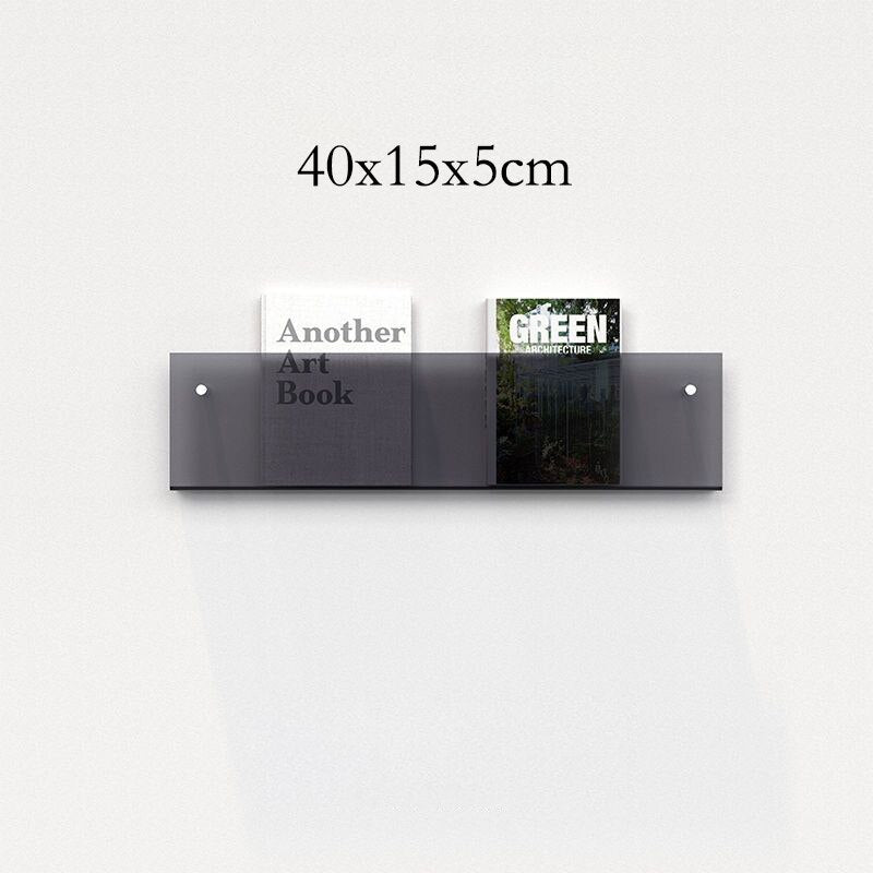 Junips | Acrylic Wall-mounted 'Floating' Magazine Holder