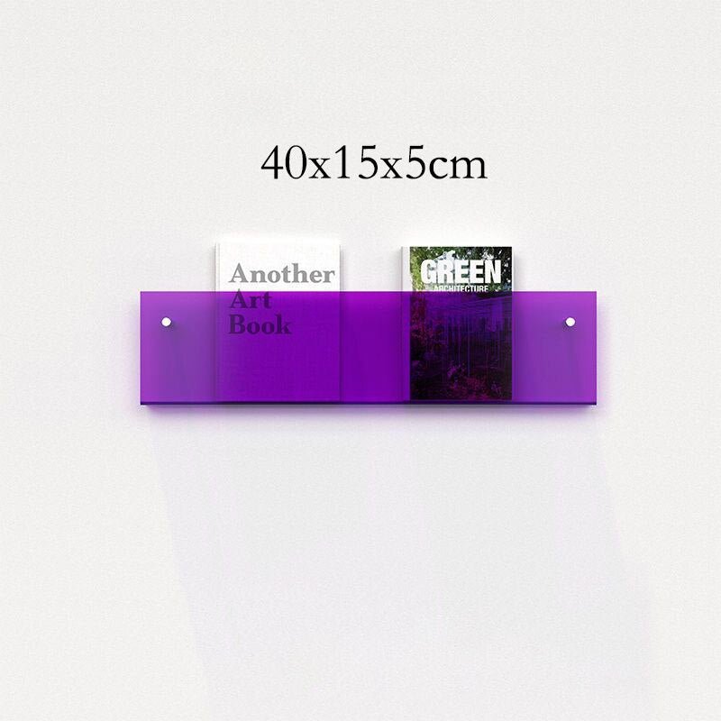 Junips | Acrylic Wall-mounted 'Floating' Magazine Holder