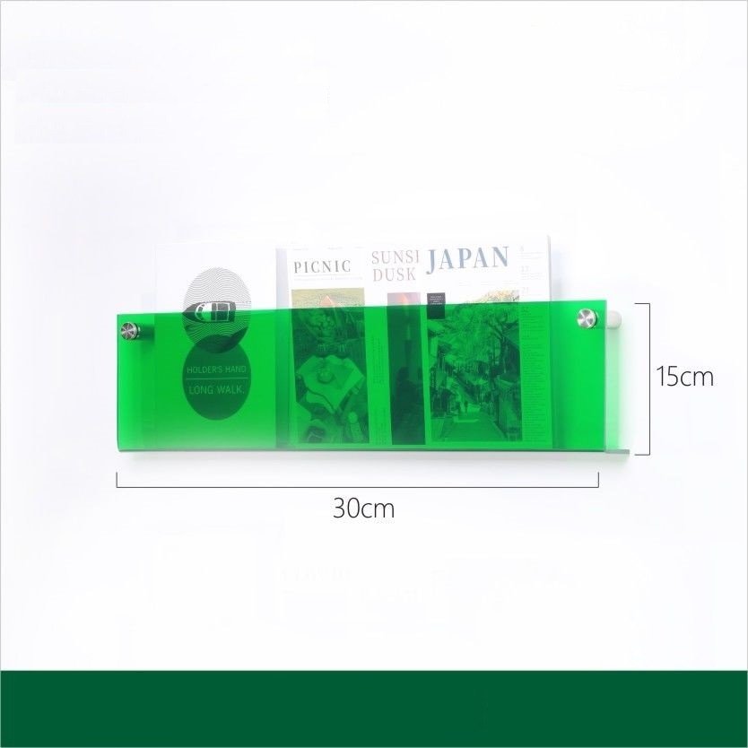 Junips | Acrylic Wall-mounted 'Floating' Magazine Holder