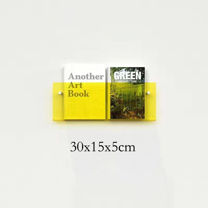 Junips | Acrylic Wall-mounted 'Floating' Magazine Holder