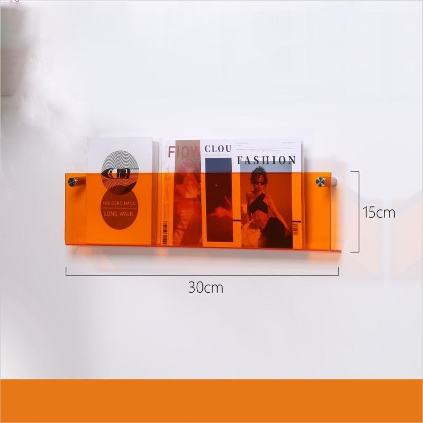 Junips | Acrylic Wall-mounted 'Floating' Magazine Holder