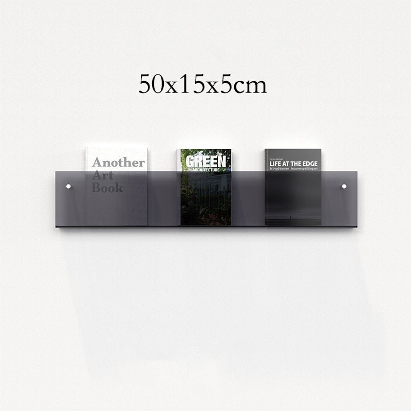 Junips | Acrylic Wall-mounted 'Floating' Magazine Holder