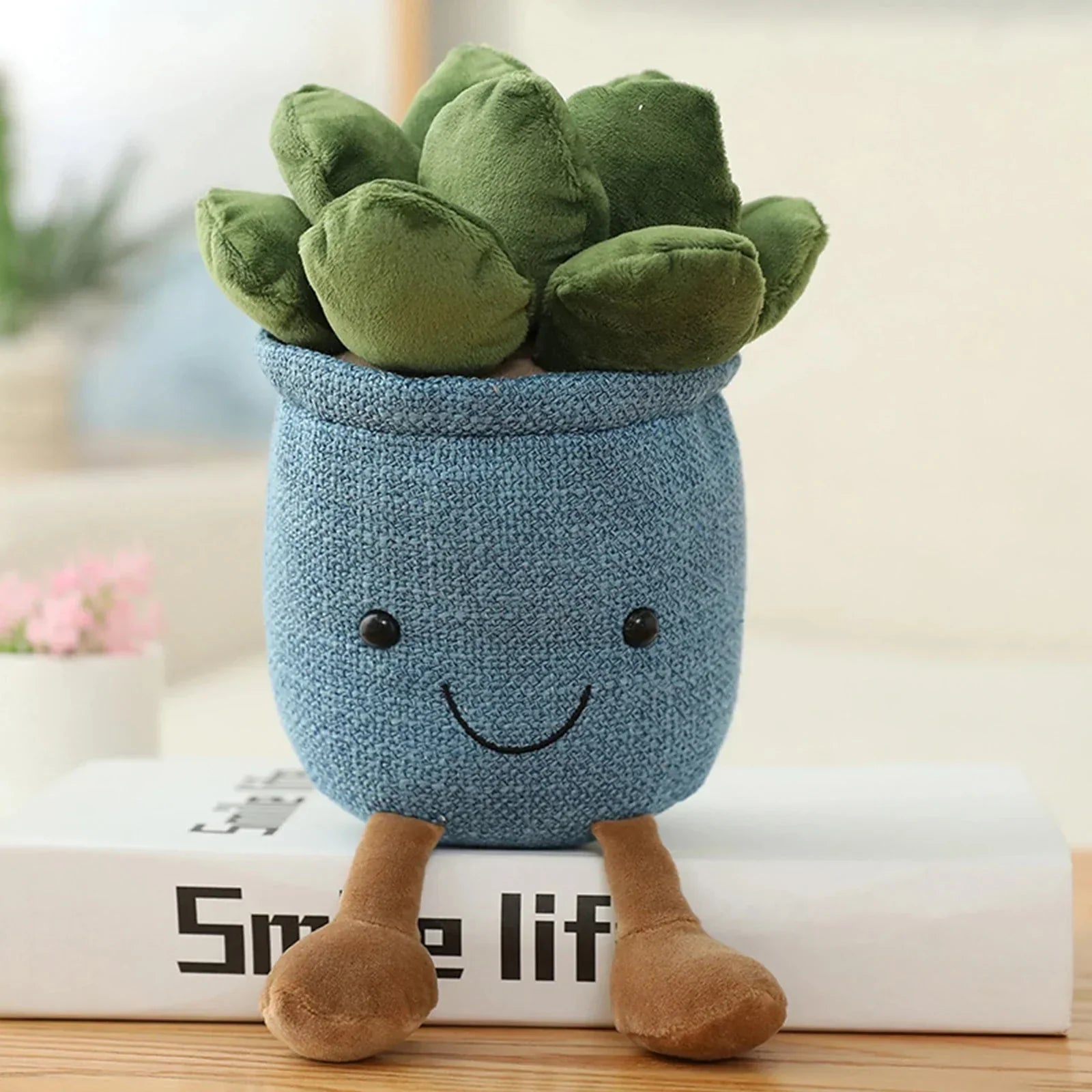 Junips | Adorable Succulent Plush Cushion: Soft, Cuddly Plant Decoration