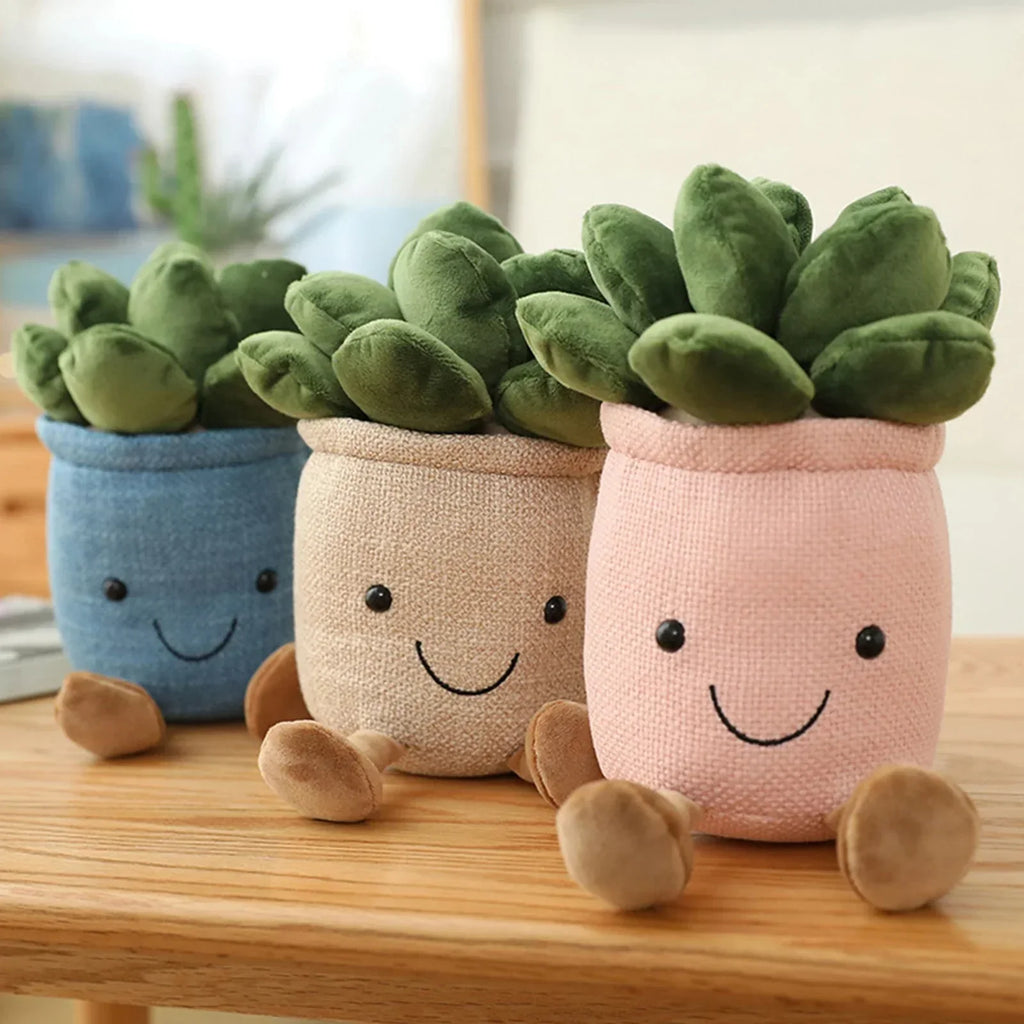 Junips | Adorable Succulent Plush Cushion: Soft, Cuddly Plant Decoration