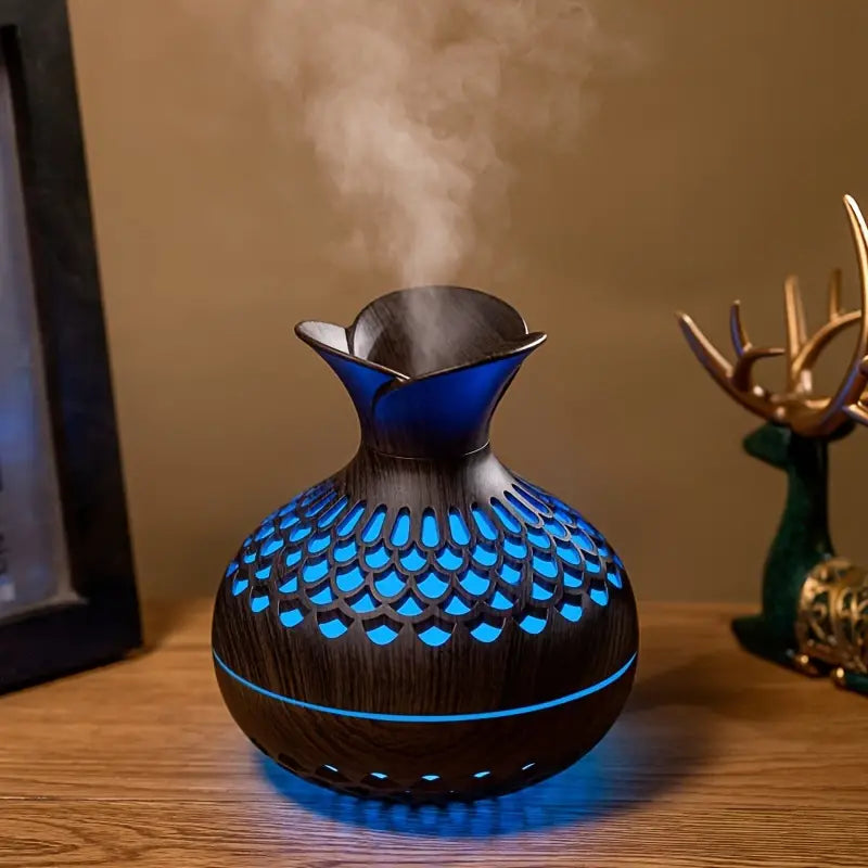 Junips | Aromatherapy air humidifier with LED – Diffuser in wood look & night light