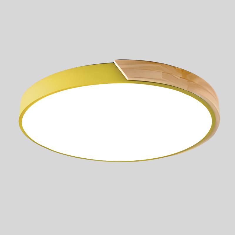 Junips | Wood Macaroon Circular Ceiling Light