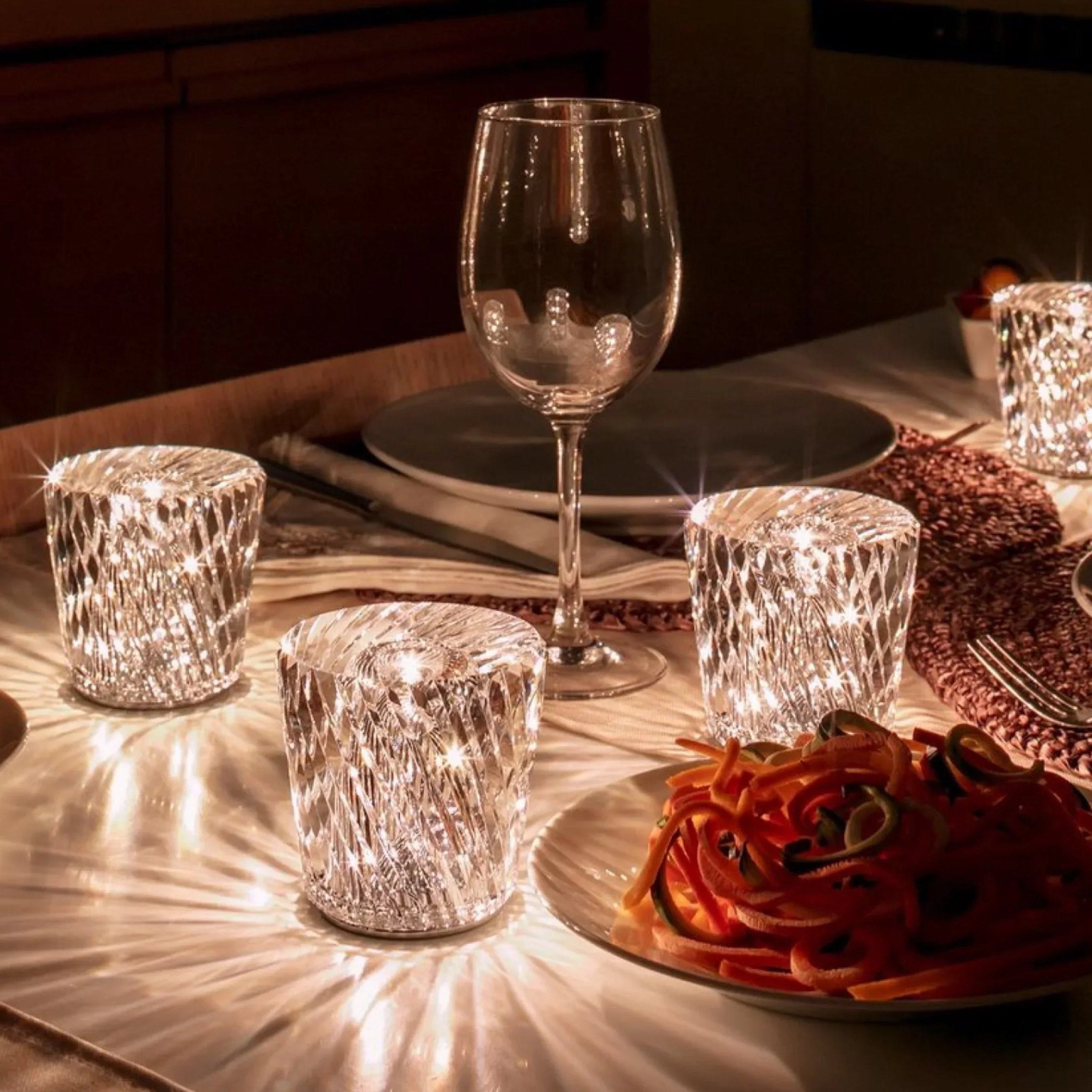 Junips | Lamp - Luxury Diamond Crystal LED Rechargeable Table Lamp