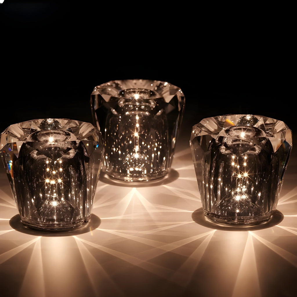 Junips | Lamp - Luxury Diamond Crystal LED Rechargeable Table Lamp