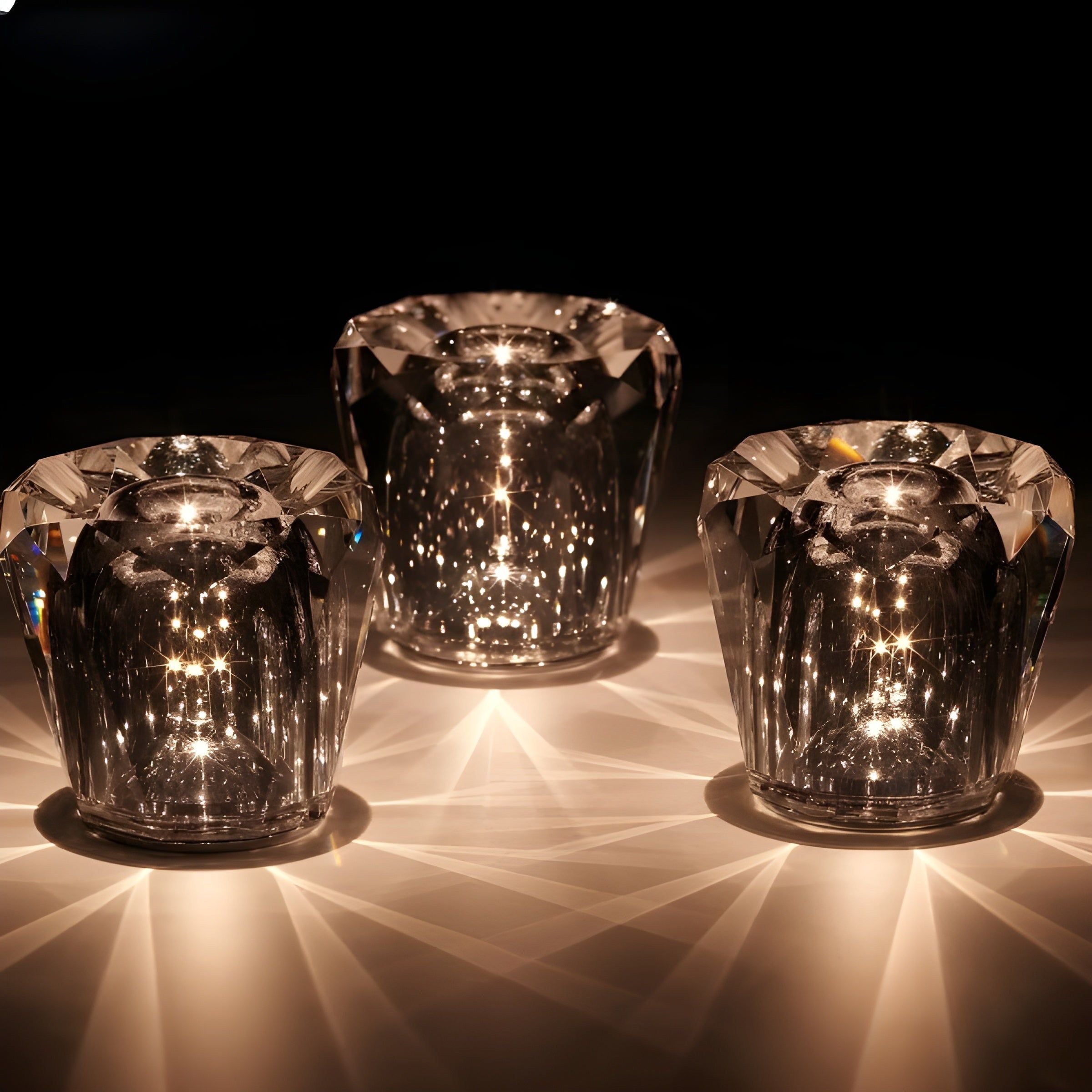 Junips | Lamp - Luxury Diamond Crystal LED Rechargeable Table Lamp