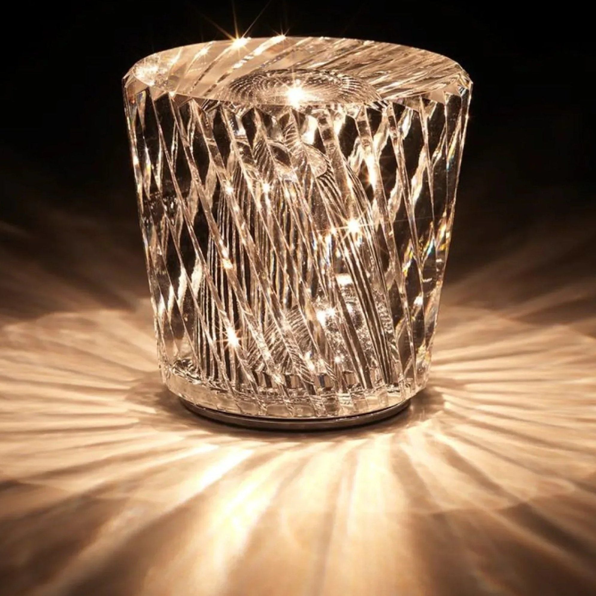 Junips | Lamp - Luxury Diamond Crystal LED Rechargeable Table Lamp