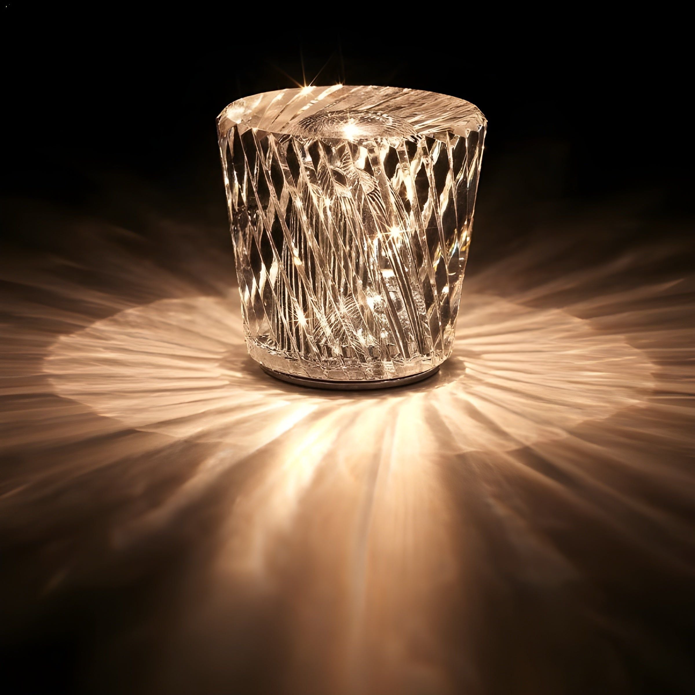 Junips | Lamp - Luxury Diamond Crystal LED Rechargeable Table Lamp