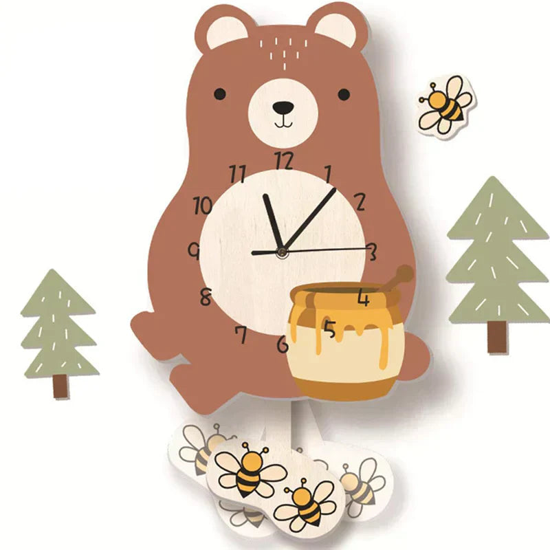 Junips | Frendorf – Children's pendulum clock with animal designs